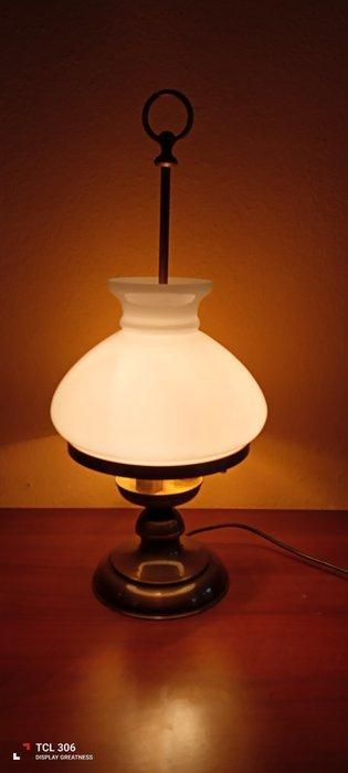 Tafellamp - Glas, Messing, Antiek en Kunst, Curiosa en Brocante