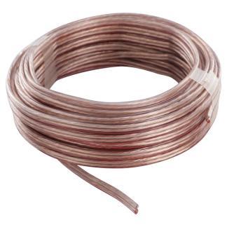 Tweelingsnoer | 2x 0.75 mm² | 10 meter (Transparant), Doe-het-zelf en Verbouw, Elektra en Kabels, Nieuw, Verzenden