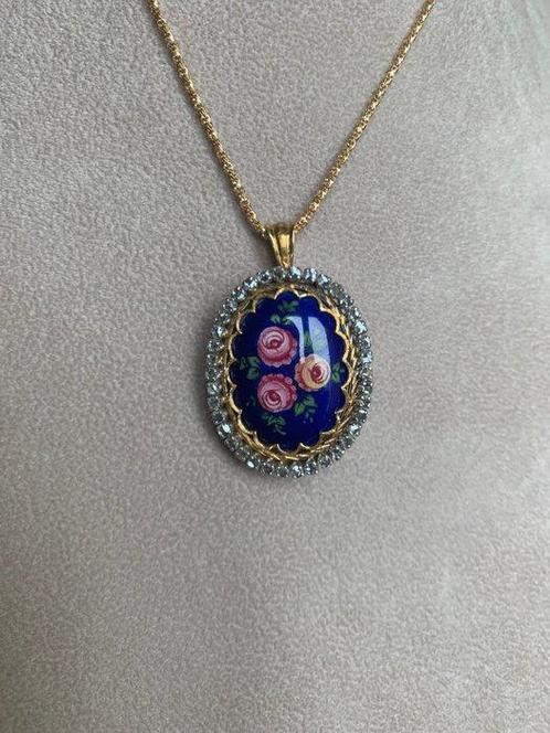 Broche - 18 karaat Geel goud - Diamant - VINTAGE, Sieraden, Tassen en Uiterlijk, Antieke sieraden