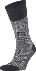Falke Airport Herringstripe Sok Zwart maat 39-42 Heren, Verzenden, Nieuw, Zwart, FALKE