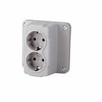Power deksel kabeldoos incl, tweevoudig contactdoos bedraad, Doe-het-zelf en Verbouw, Elektra en Kabels, Ophalen of Verzenden