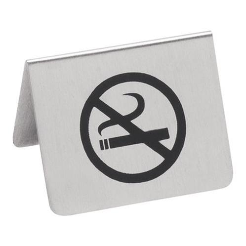 Tafelbord roken verboden | RVS |  4,3 x 5,3 x 5 cm, Zakelijke goederen, Horeca | Keukenapparatuur, Verzenden