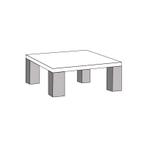 Hoektafel HT1-L Toornwerd - hoektafels, Huis en Inrichting, Nieuw, Overige materialen