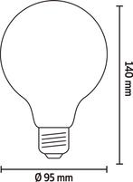 Calex Slimme Lamp Wifi LED Filament Verlichting - Globe, Ophalen of Verzenden, Nieuw