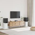 vidaXL Speakerstandaards 2 st 30x30x40 cm bewerkt hout wit, Muziek en Instrumenten, Standaards, Verzenden, Nieuw