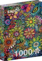 Flower Power Puzzel (1000 stukjes) | Enjoy Puzzle - Puzzels, Hobby en Vrije tijd, Denksport en Puzzels, Nieuw, Verzenden