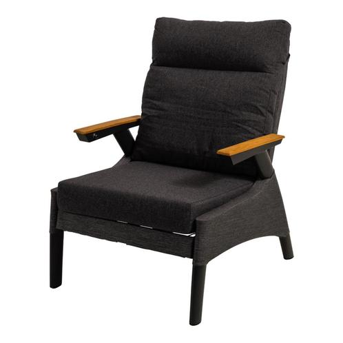 Loungestoel Florence Tessile - zwart, Huis en Inrichting, Stoelen, Zwart, Nieuw, Ophalen of Verzenden
