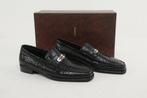 STEFANO RICCI RRP 4800€ Loafers – Black 100% Alligator, Nieuw