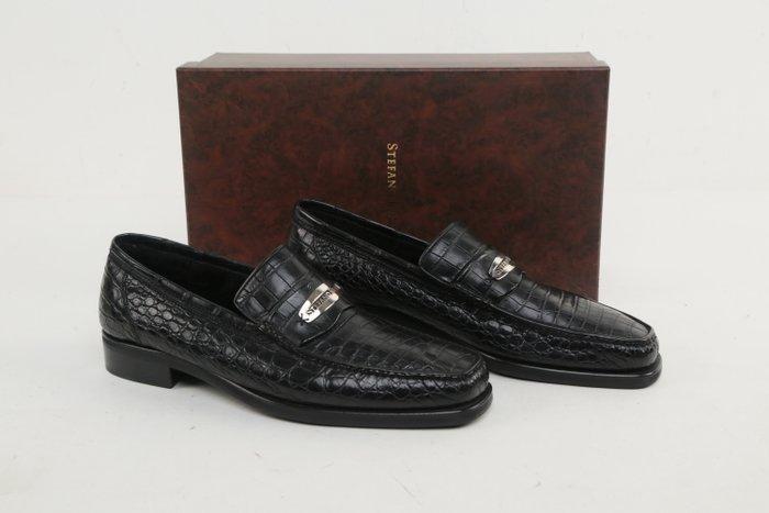 STEFANO RICCI RRP 4800€ Loafers – Black 100% Alligator, Kleding | Heren, Schoenen