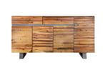 Massief dressoir GENESIS 170cm bruin gevlamd acaciahout, Huis en Inrichting, Kasten | Overige, Ophalen of Verzenden, Nieuw