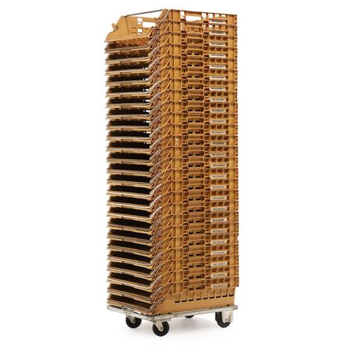 Gebruikte Broodkratten combinatieset onderwagen incl. 25, Doe-het-zelf en Verbouw, Kratten en Dozen, Gebruikt, Ophalen of Verzenden