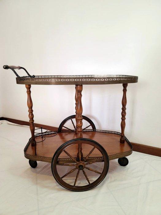 Serveerwagen - Hout - Maaltijdentrolley, Antiek en Kunst, Curiosa en Brocante