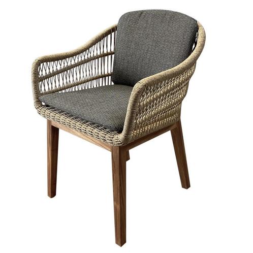 Diego dining tuinstoel wicker, Tuin en Terras, Tuinstoelen, Nieuw, Wicker, Ophalen of Verzenden