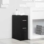 vidaXL Slimme Badkamerkast Zwart eiken 22 x 44 x 61.5 cm, Huis en Inrichting, Kasten | Overige, Verzenden, Nieuw