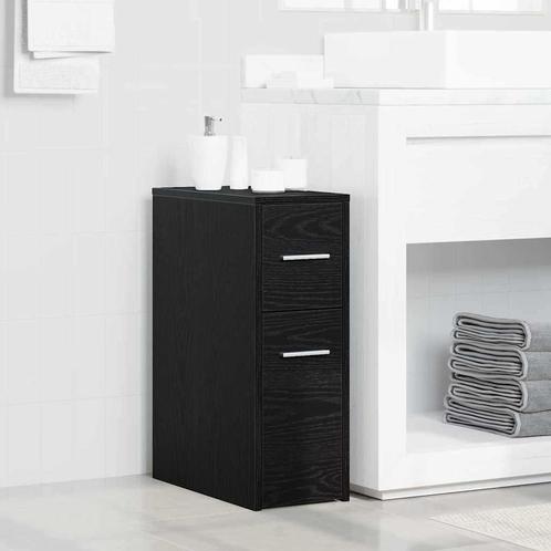 vidaXL Slimme Badkamerkast Zwart eiken 22 x 44 x 61.5 cm, Huis en Inrichting, Kasten | Overige, Nieuw, Verzenden