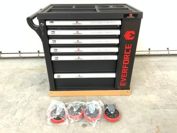 Veiling - Everforce gereedschapswagen 158-delig verrijdbaar, Doe-het-zelf en Verbouw, Gereedschapskisten
