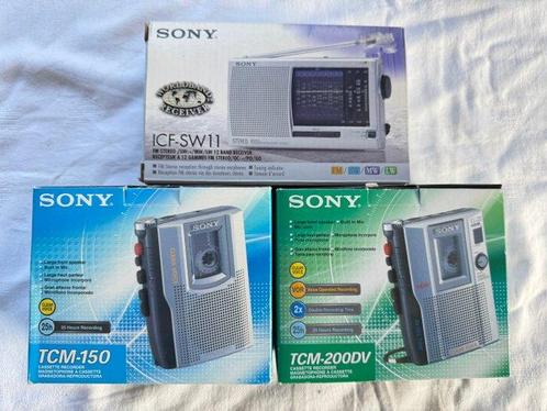Sony - TCM-200DV ,TCM-150 ,ICF-SW11 Cassetterecorder-speler, Audio, Tv en Foto, Radio's
