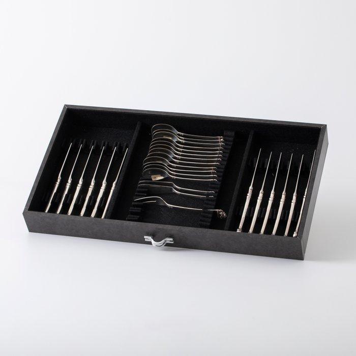 Robbe & Berking Bestekcassette - model Rosenmuster -, Antiek en Kunst, Antiek | Goud en Zilver