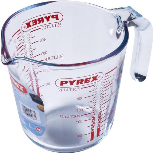 Pyrex Maatbeker Glas 0,5L, Hobby en Vrije tijd, Taarten en Cupcakes maken, Nieuw, Verzenden