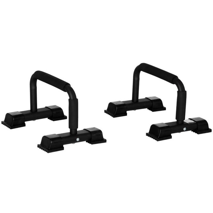 TRUUSK Opdrukstangen Set van 2 - Staal - Afmetingen 36 x 25, Sport en Fitness, Fitnessmaterialen, Nieuw, Verzenden