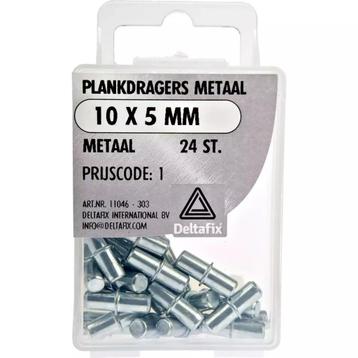 Deltafix Metalen plankdragers - 10 x 5 mm - 24 stuks - Du... beschikbaar voor biedingen