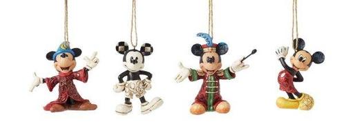 Mickey Mouse Set van 4 Ornamenten, Verzamelen, Disney, Nieuw, Ophalen of Verzenden