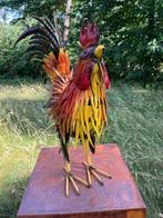 Beeld, Iron Art Haan-Handgemaakt - 61 cm - IJzer