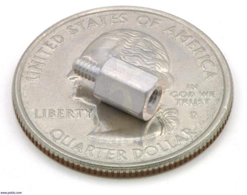 Aluminium afstandhouder: 1-1/4&quot; lengte, 4-40 draad, MF, Hobby en Vrije tijd, Elektronica-componenten, Verzenden