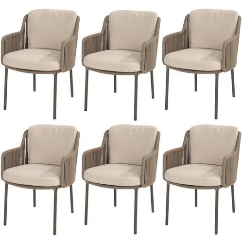 Bernini dining tuinstoel terre 4 Seasons Outdoor set van 6, Tuin en Terras, Tuinstoelen, Nieuw, Ophalen of Verzenden