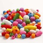 Creotime Houten kralen, afm 5-28 mm, kleuren assorti, 200, Kinderen en Baby's, Speelgoed | Overig, Verzenden, Nieuw