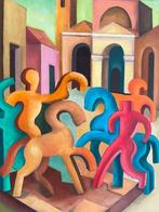Tolomelli Cesare - Città surreale e figure astratte, Antiek en Kunst