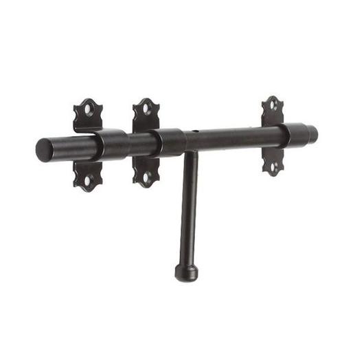 AMIG Deurgrendel mat zwart 300 x Ø15 mm, Doe-het-zelf en Verbouw, Hang- en Sluitwerk, Verzenden
