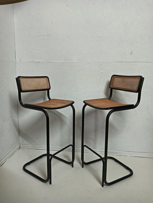Kruk - Hout, Metaal - Twee krukken, Antiek en Kunst, Kunst | Designobjecten
