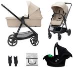 Kinderkraft Newly Pro Sand Beige 3-in-1 Combi Kinderwagen, Kinderen en Baby's, Kinderwagens en Combinaties, Verzenden, Nieuw