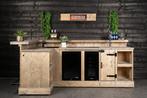 Bar Varia - Steigerhouten Hoekbar voor Tuin, Nieuw