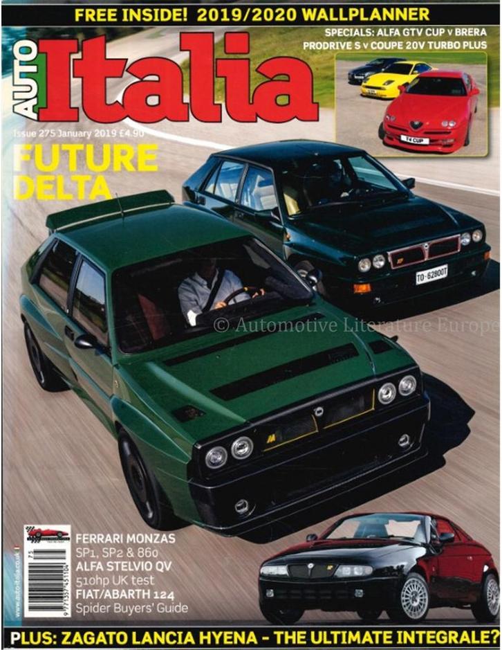2019 AUTO ITALIA MAGAZINE 275 ENGELS, Boeken, Auto's | Folders en Tijdschriften