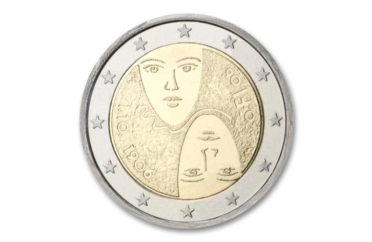 2 euro 100 jaar stemrecht 2006 - Finland, Postzegels en Munten, Munten | Europa | Euromunten, Verzenden