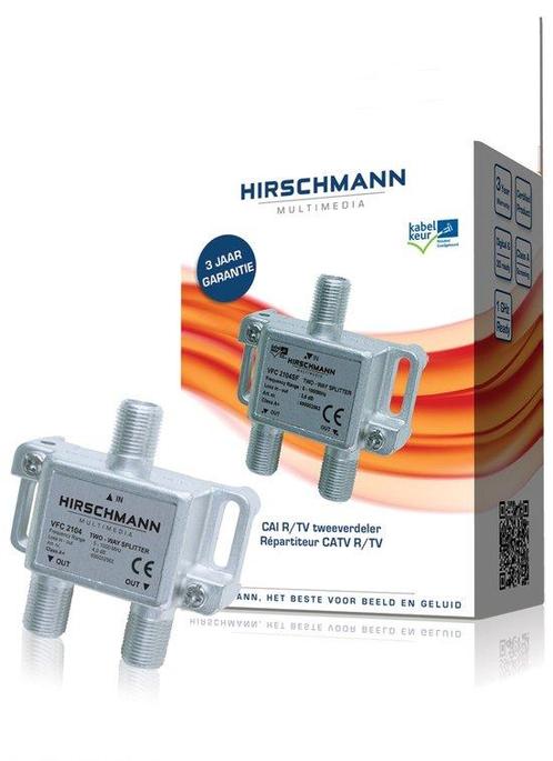 Hirschmann - VFC 2104 - Verdeelelement tweevoudig met F-aans, Huis en Inrichting, Schoonmaakartikelen, Verzenden