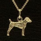 Gouden Duitse Jachtterrier ketting hanger - klein, Verzenden, Nieuw