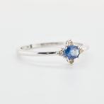 Zonder Minimumprijs - Ring 14 kt. - 0.37ct. tw. Saffier, Nieuw