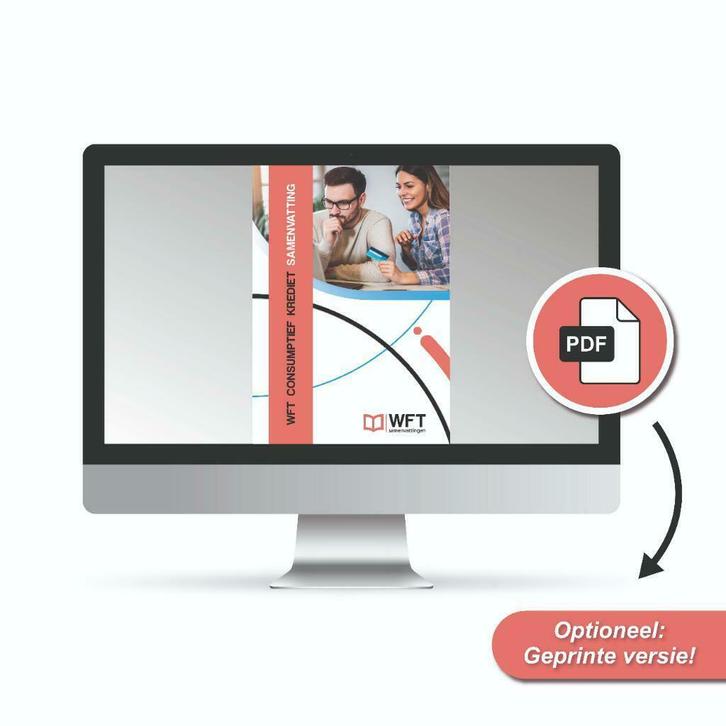 Wft Consumptief Krediet Samenvatting 2023-2024, Boeken, Studieboeken en Cursussen, Nieuw, Overige niveaus, Verzenden