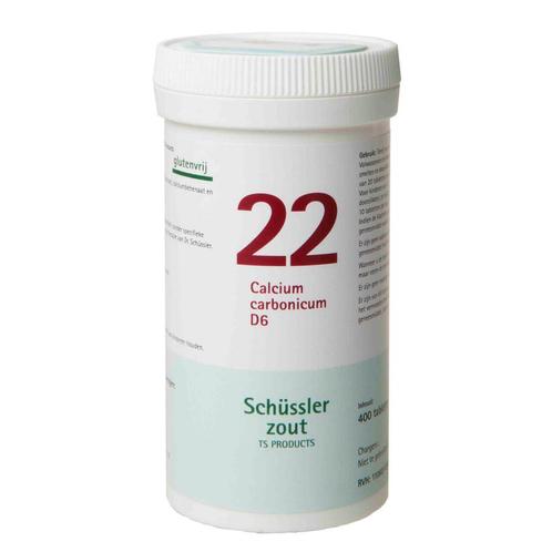 2x Pfluger Schussler Zout nr 22 Calcium Carbonicum D6 400 ta, Sport en Fitness, Gezondheidsproducten en Wellness, Nieuw, Verzenden