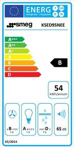 SMEG KSED95NEE - Afzuigkap - Wandschouw - 90 cm - Zwart, Huis en Inrichting, Verzenden, Zo goed als nieuw