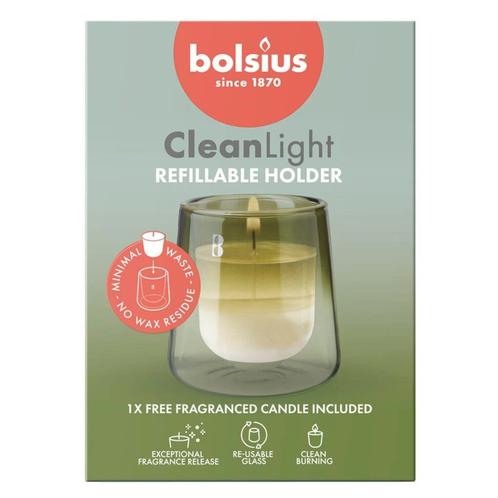 Bolsius Cleanlight Gardenia & Fig Starterkit, Huis en Inrichting, Woonaccessoires | Kandelaars en Kaarsen, Nieuw, Verzenden