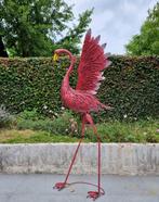 Beeldje, Flamingo - 130 cm - IJzer, Metaal, Antiek en Kunst, Curiosa en Brocante