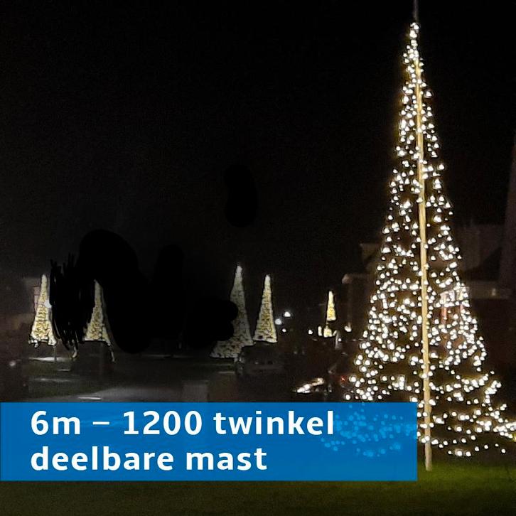 ACTIE: Fairybell 6 meter 1200 leds TWINKEL inclusief GRATIS, Diversen, Vlaggen en Wimpels, Nieuw