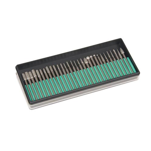 Silverline Diamant slijpstenen set - 30-delig - Ø 3.17 mm.., Doe-het-zelf en Verbouw, Gereedschap | Slijpmachines, Nieuw, Ophalen of Verzenden