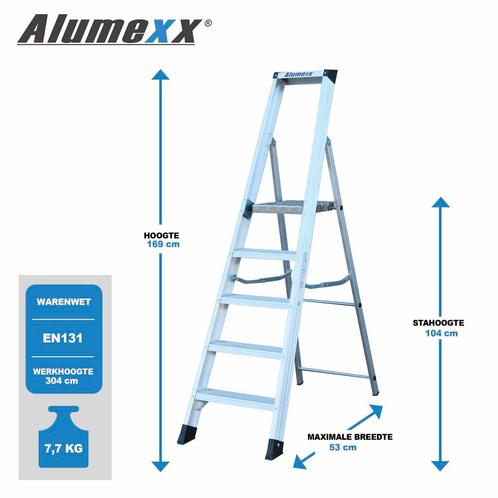 Alumexx Mamut bordestrap ACTIE, Doe-het-zelf en Verbouw, Ladders en Trappen, Nieuw, Verzenden