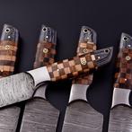 Keukenmes - Rozewood, Olijfhout, Handgemaakt staal - Noord, Antiek en Kunst