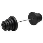 vidaXL Halter met gewichten 90 kg, Verzenden, Nieuw